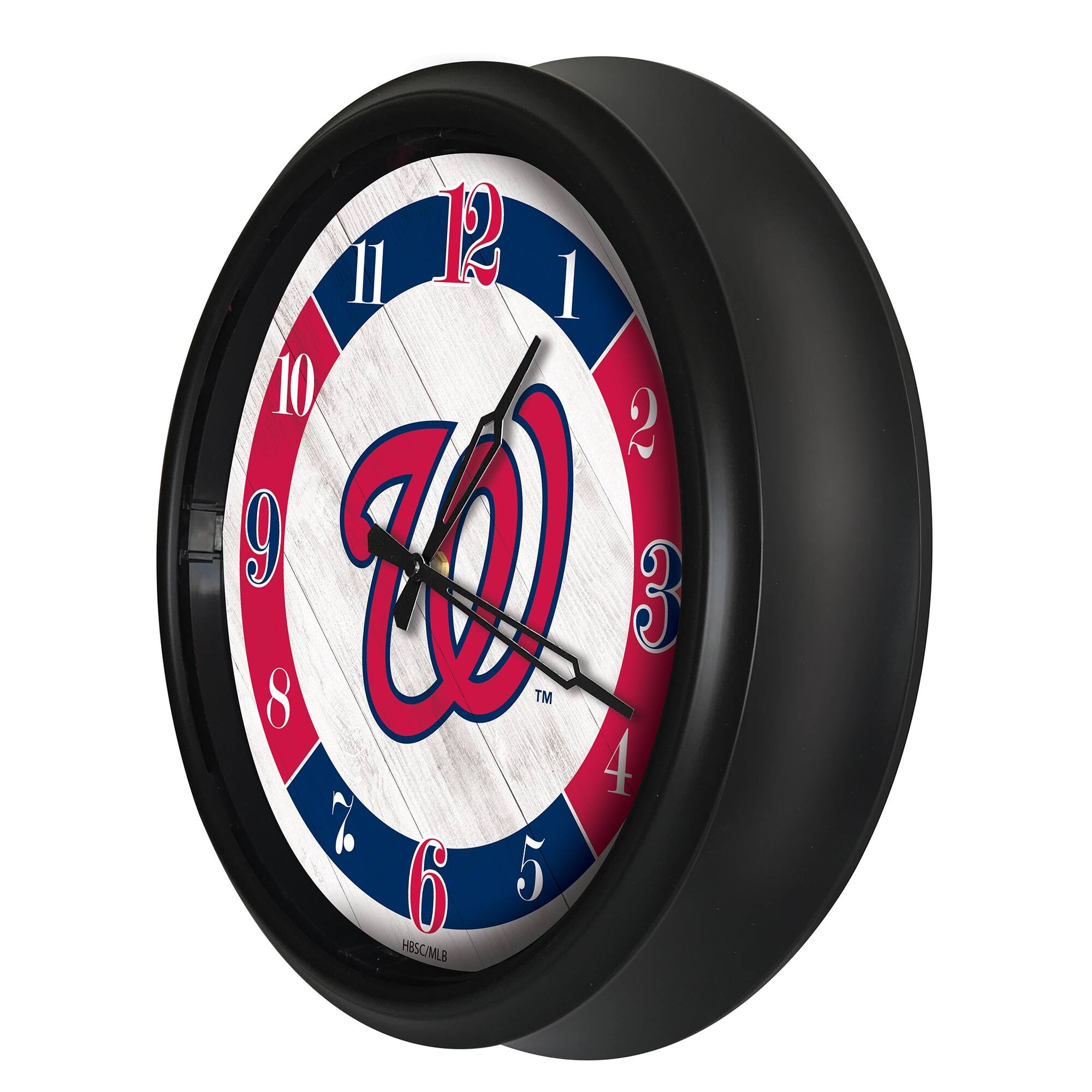 Alt View 1. Holland Bar Stool Co. - Washington Nationals Indoor/Outdoor LED Wall Clock - Multicolor.