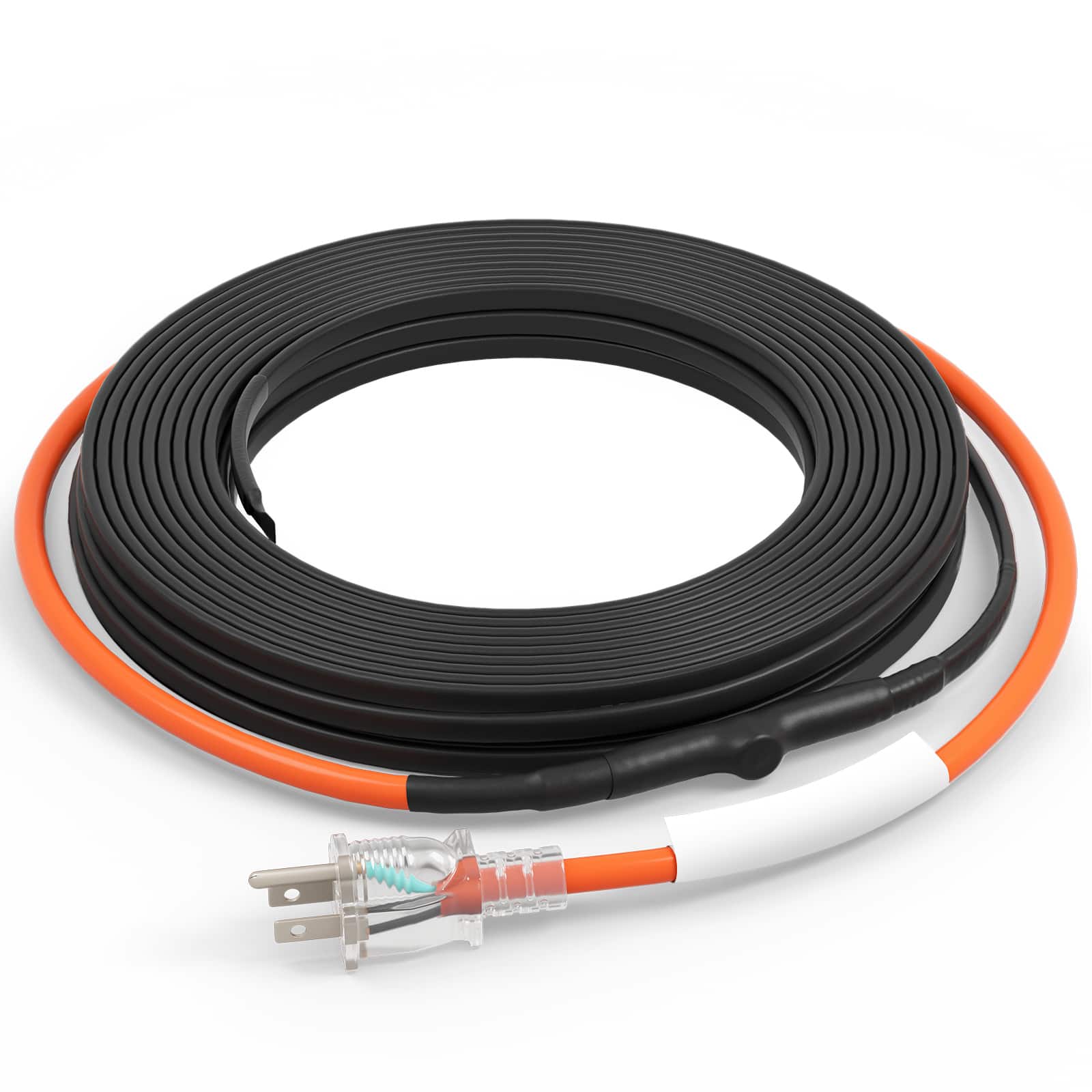 VEVOR - Self-Regulating Pipe Heating Cable,40FT 5W/FT Heat Tape for Pipes Freeze Protection, Water Pipe Heat Cable with Built-in - Black;Orange price history on PriceWatchPro