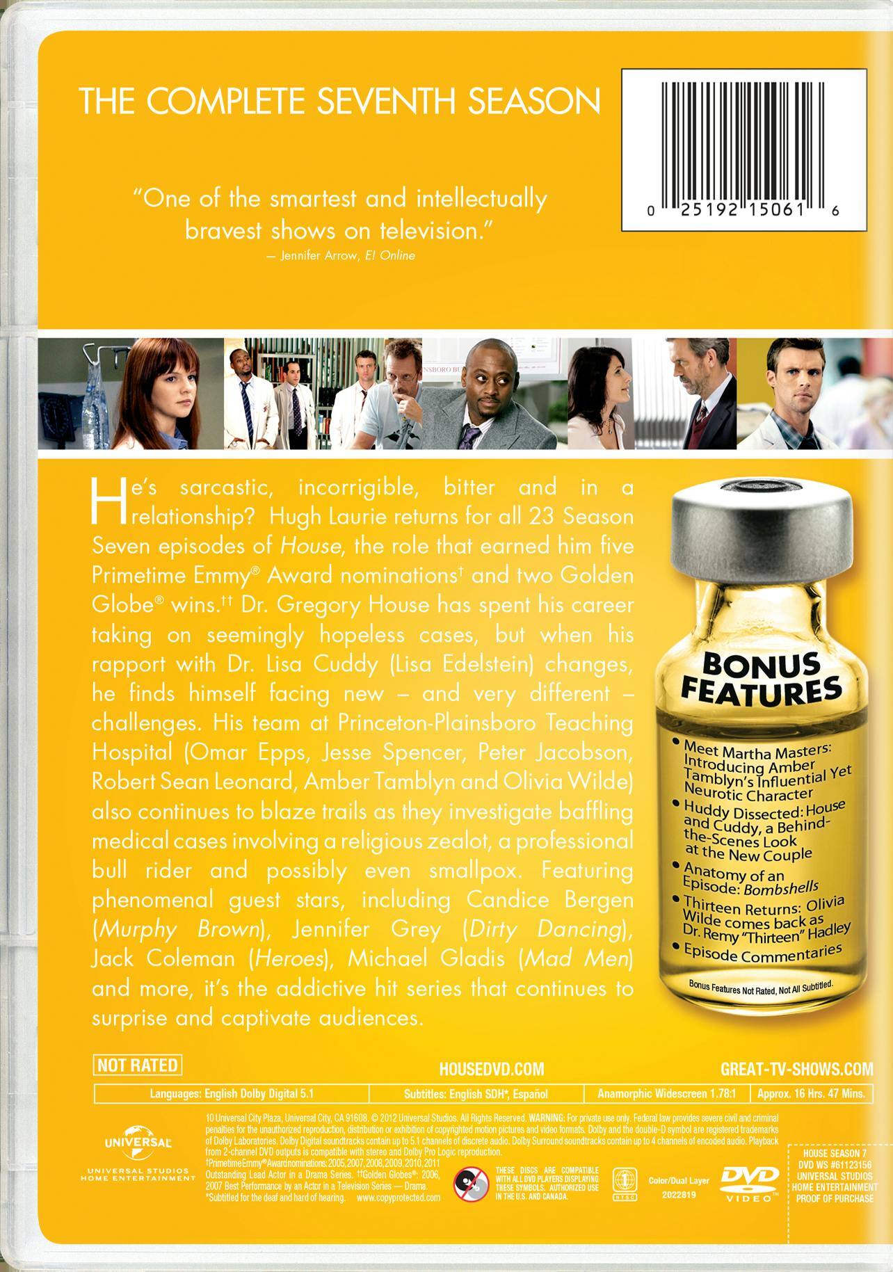 Back. House: Season 7 [DVD].