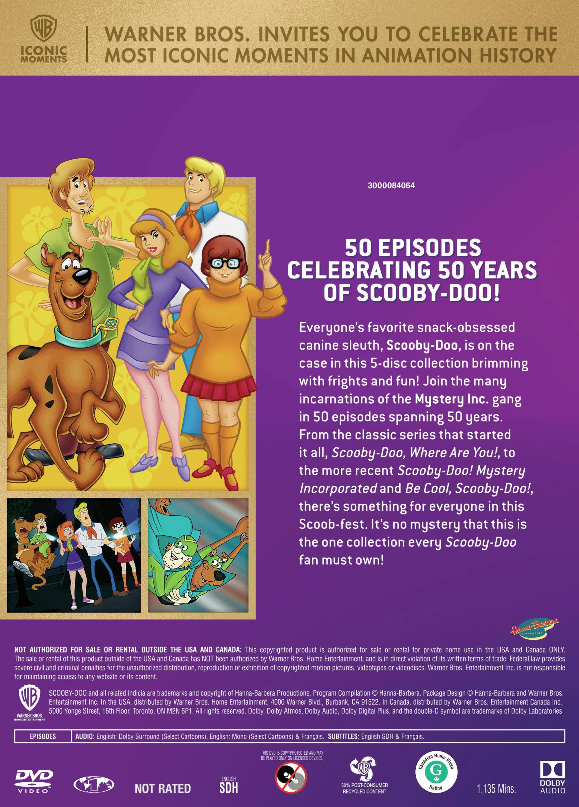 Back. Best of Warner Bros.: 50 Cartoon Collection - Scooby-Doo (Iconic Moments LL) (Box Set) [DVD].