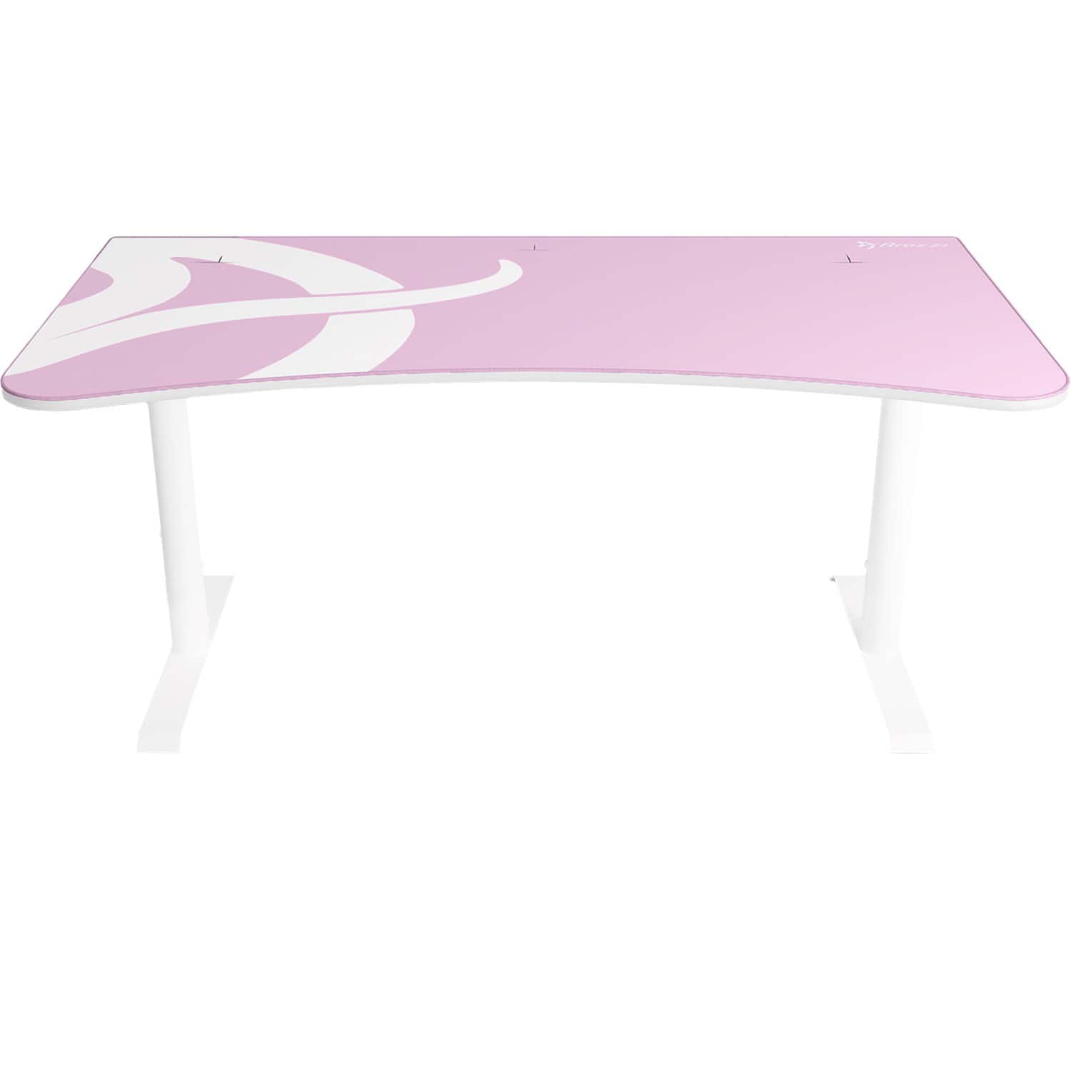 Alt View 11. Arozzi - Arena Ultrawide Curved Gaming Desk - White/Pink.