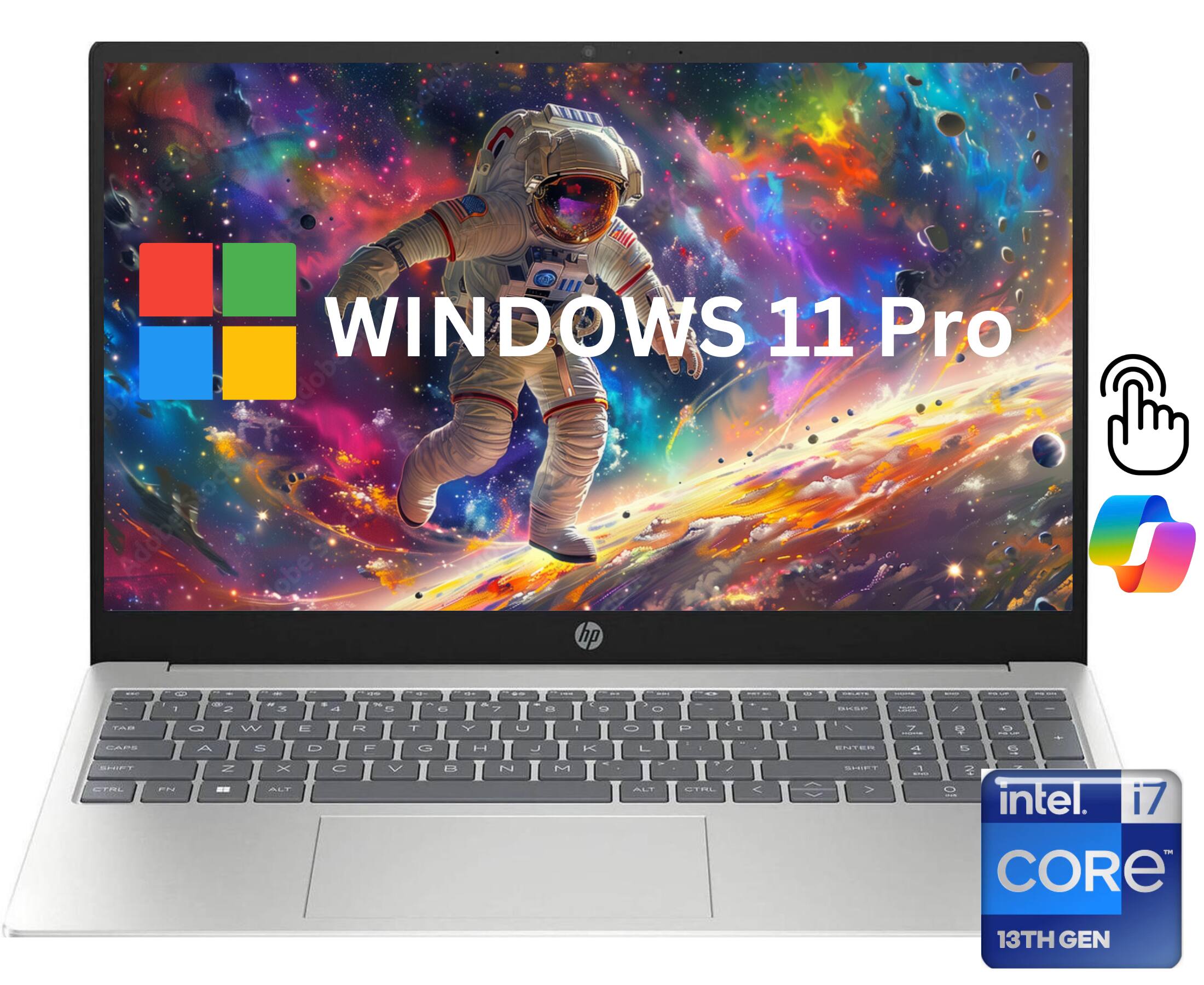 Windows 11 Pro  
Adobe  
HP  
Intel i7 Core 13th Gen