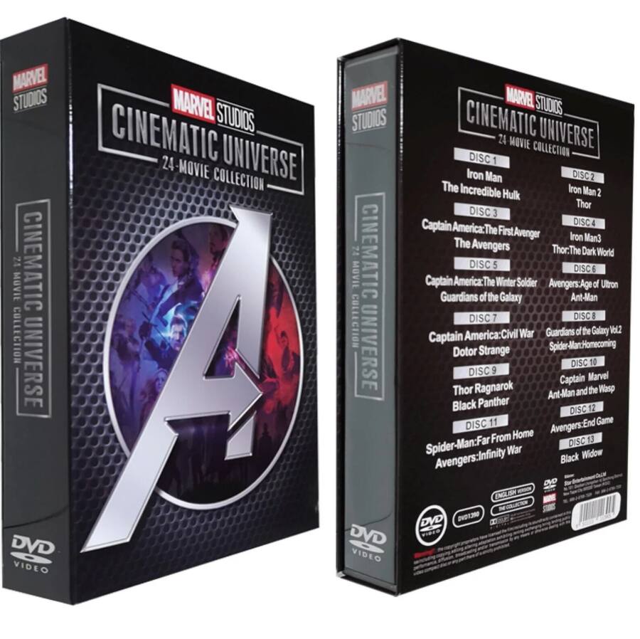 Angle. Marvel Studios Cinematic Universe 24 Movie Collection (DVD), Marvel, Action & Adventures.