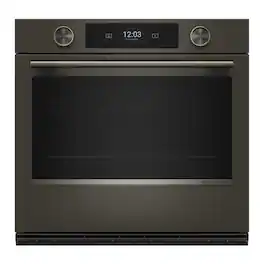 KitchenAid - 30" Smart Built-In Single Wall Oven with Assisted Cook Cycles - Black Ore