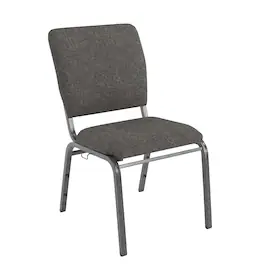 Flash Furniture - Advantage Charcoal Multipurpose Church Chairs - 18.5 in. Wide - Gray