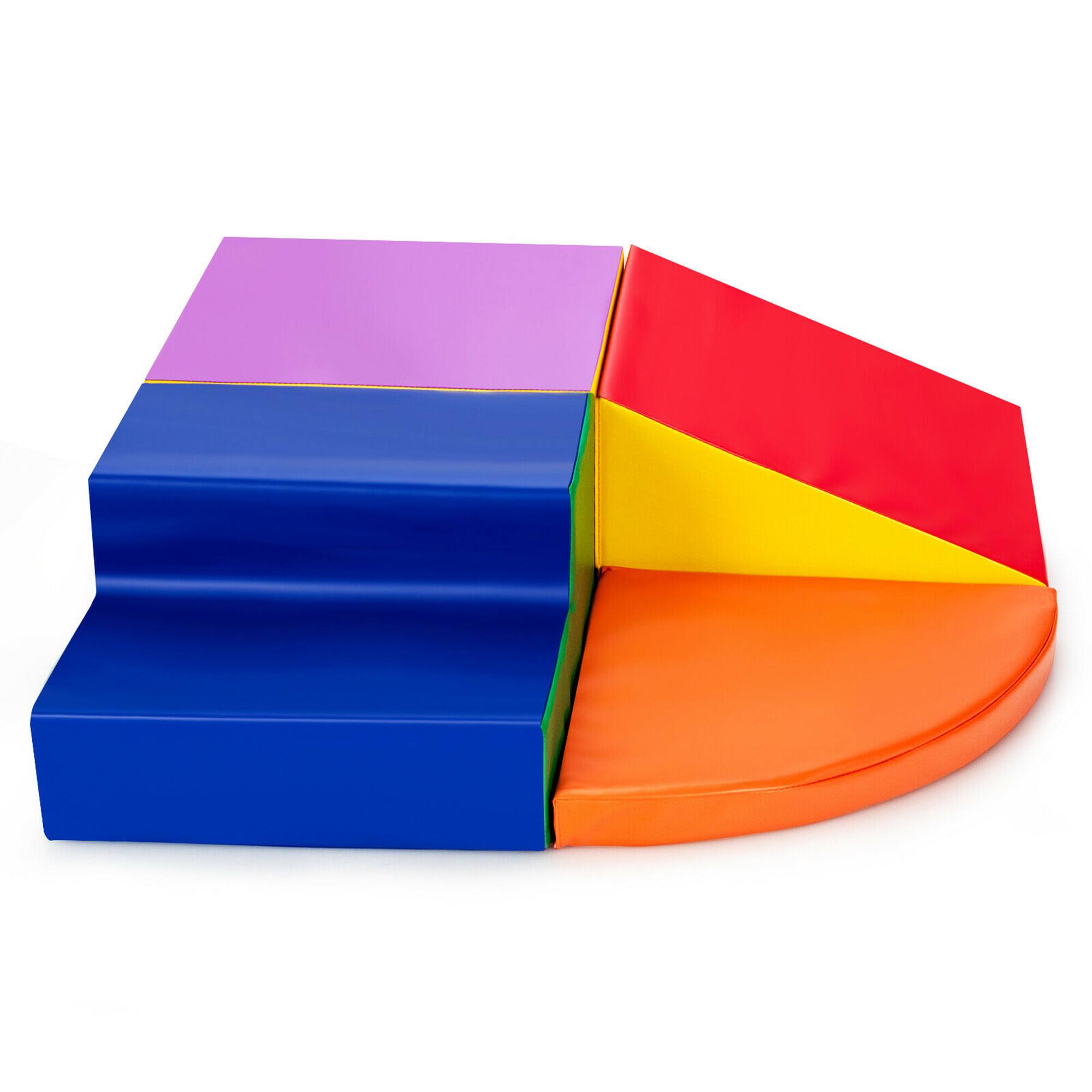 Alt View 9. Gymax - Gymax 4-Piece Toddler Playtime Corner Climber SoftZone Indoor Active Play Set - Multicolor.