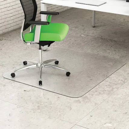 Front. Deflecto - Deflecto Earth Source Hard Floor Chair Mat - Clear.