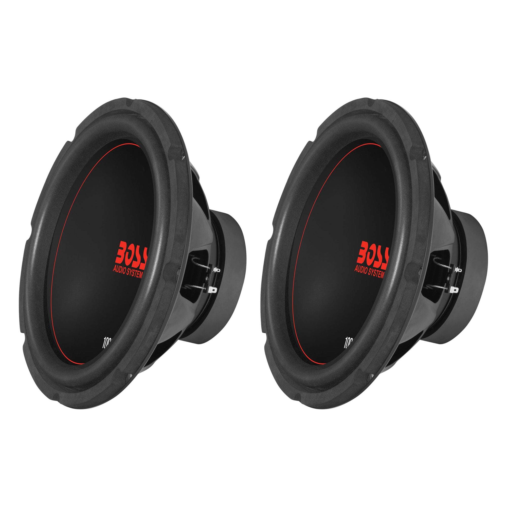 BOSS Audio - Boss Chaos Exxtreme 10" 1000W Dual Voice Coil 4 Ohm Car Audio Subwoofer (2 Pack) - Black