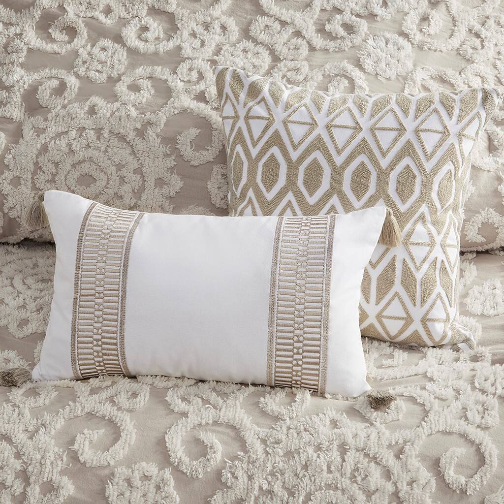Alt View 3. Gracie Mills - Gracie Mills Lito Mini Cotton Duvet Set - Taupe.