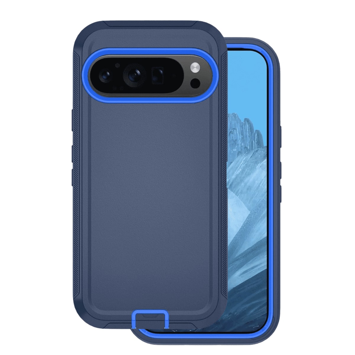 Entronix - Protective Case for Google Pixel 9 Pro XL - Ultimate Triple-Layer Defense - Navy Blue