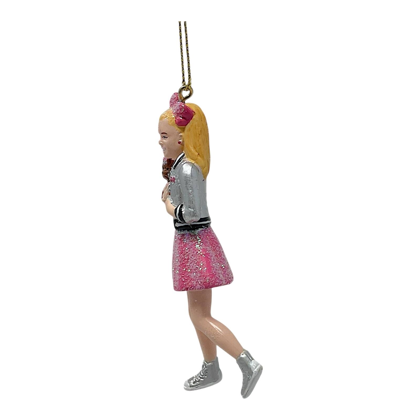 Back. Kurt S Adler - Kurt Adler JoJo Siwa Blow Mold Figure Christmas Tree Ornament 3.75 inch - Multicolor.
