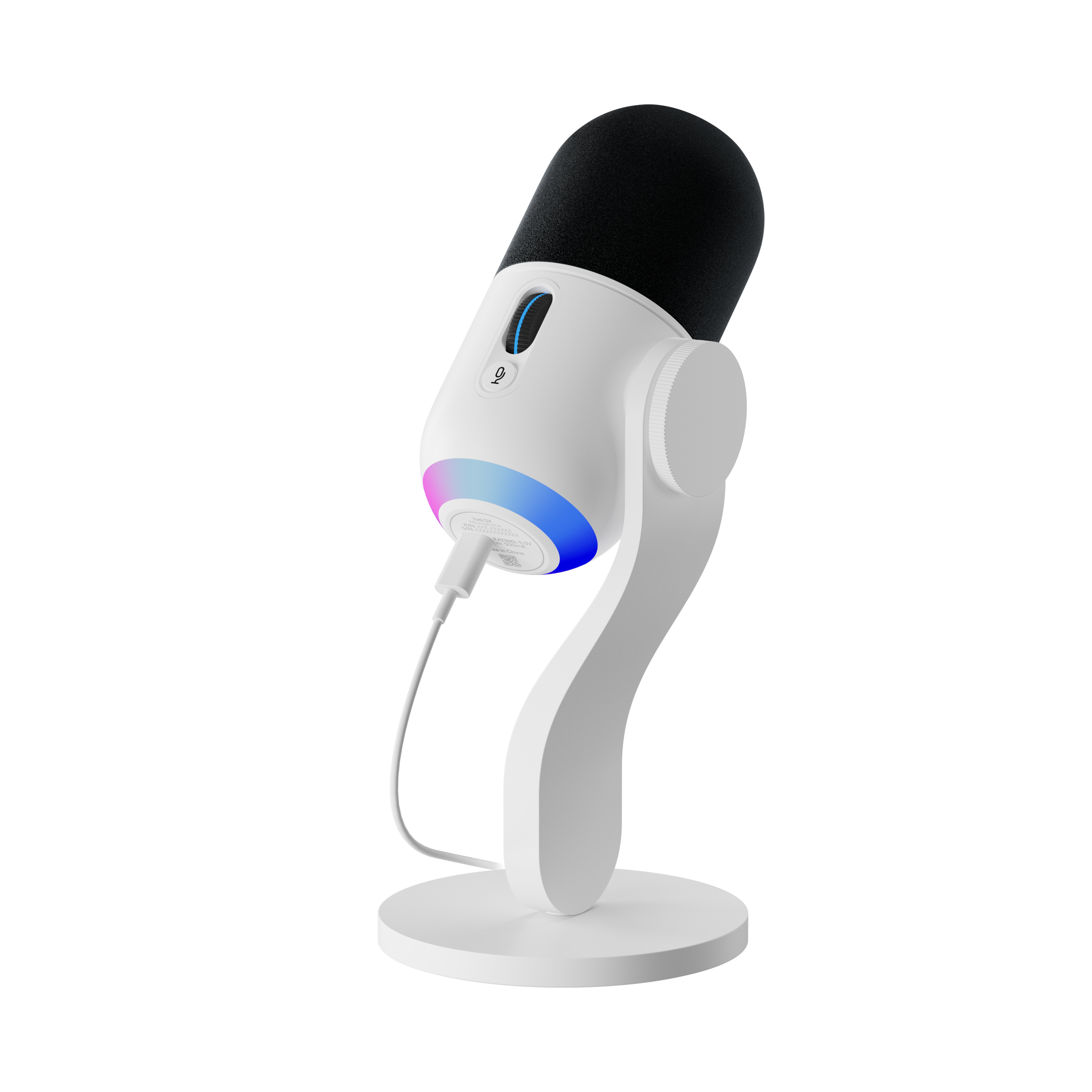 Alt View 16. Logitech - Yeti GX Wired Supercardioid Dynamic Gaming Microphone with LIGHTSYNC RGB Lights - White.