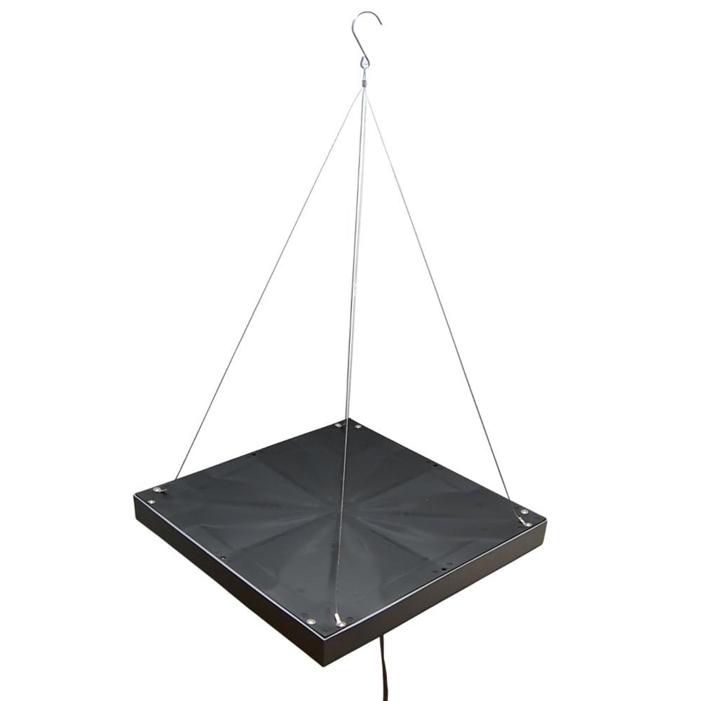 Alt View 5. HQRP - Dual Spectrum 225-LED Hydroponic Grow Light Panel 14 W Indoor Plant Lamp 12 in Square.