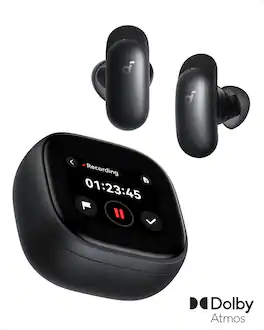 Anker - Soundcore Liberty 5 Pro Max True Wireless Noise Cancelling Bluetooth In-Ear Earbuds - Black