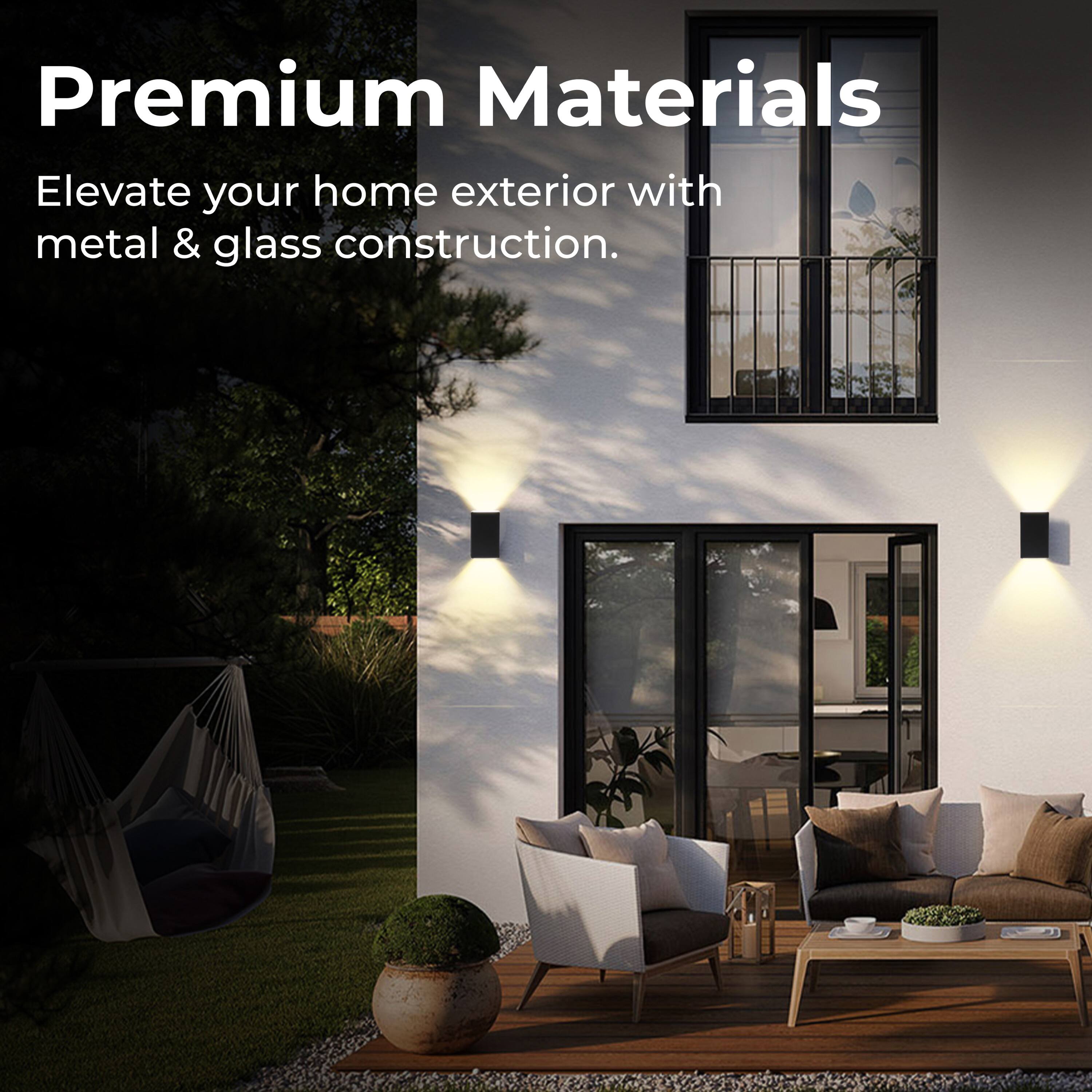 Premium Materials
Elevate your home exterior with metal & glass construction.