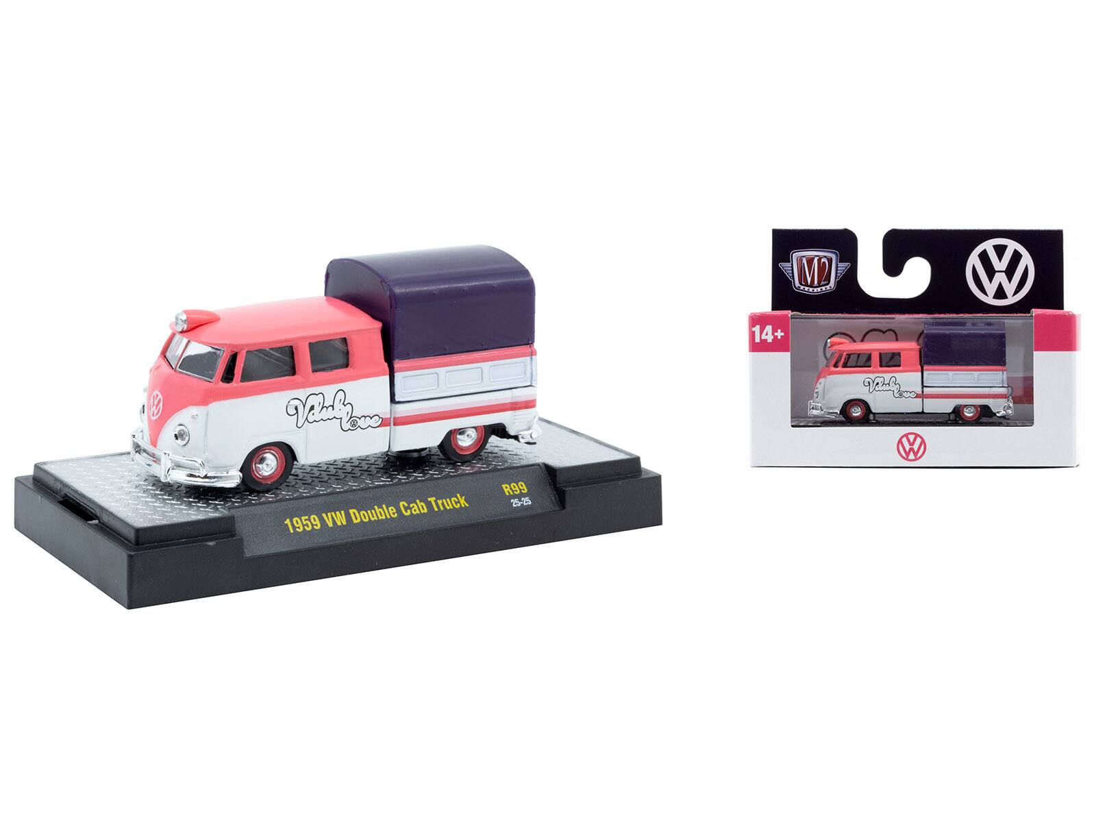 M2 SON 14+ V W Veih love Veule W Cab Truck 1959 VW Double R99 25-25