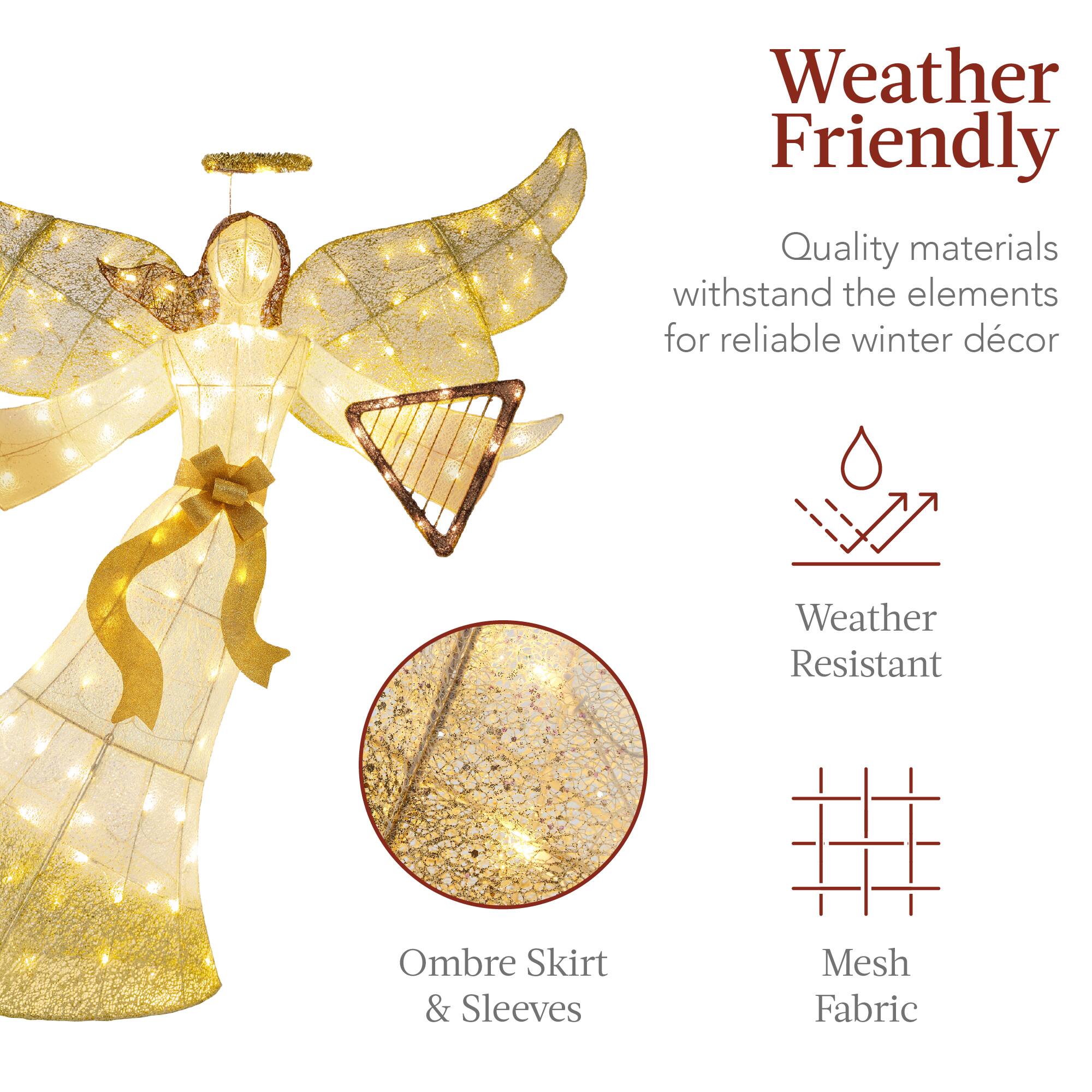 Weather Friendly

Quality materials withstand the elements for reliable winter décor

Weather Resistant

Ombre Skirt & Sleeves

Mesh Fabric