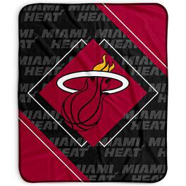 Pegasus - Miami Heat 50" x 60" Diamond Logo Fleece Blanket - Multicolor