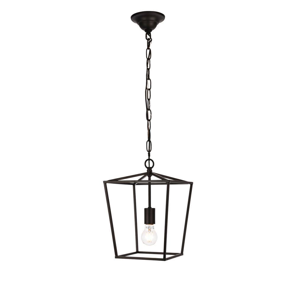 Alt View 4. Living District - Maddox Collection Pendant D9.75 H14.5 Lt:1 Black Finish - Black.