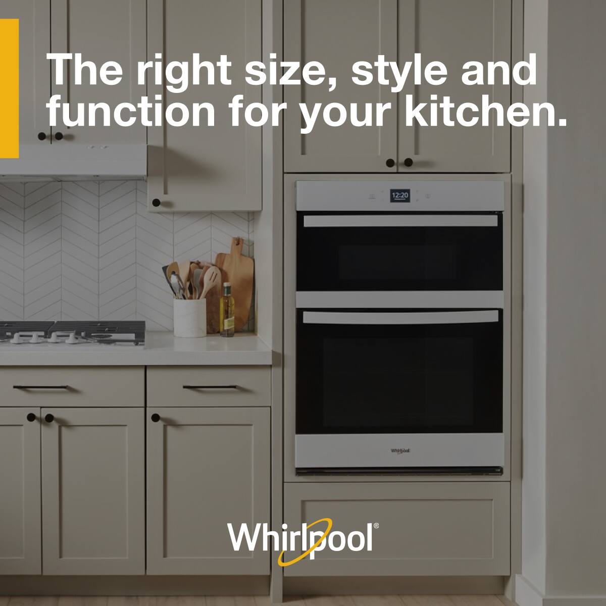 The right size, style and function for your kitchen.

Whirlpool