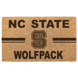 Jardine - NC State Wolfpack 18" x 30" Team Logo Doormat - Brown