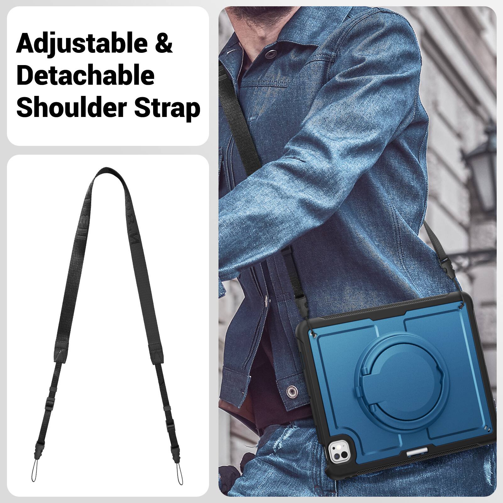 Adjustable & Detachable Shoulder Strap
