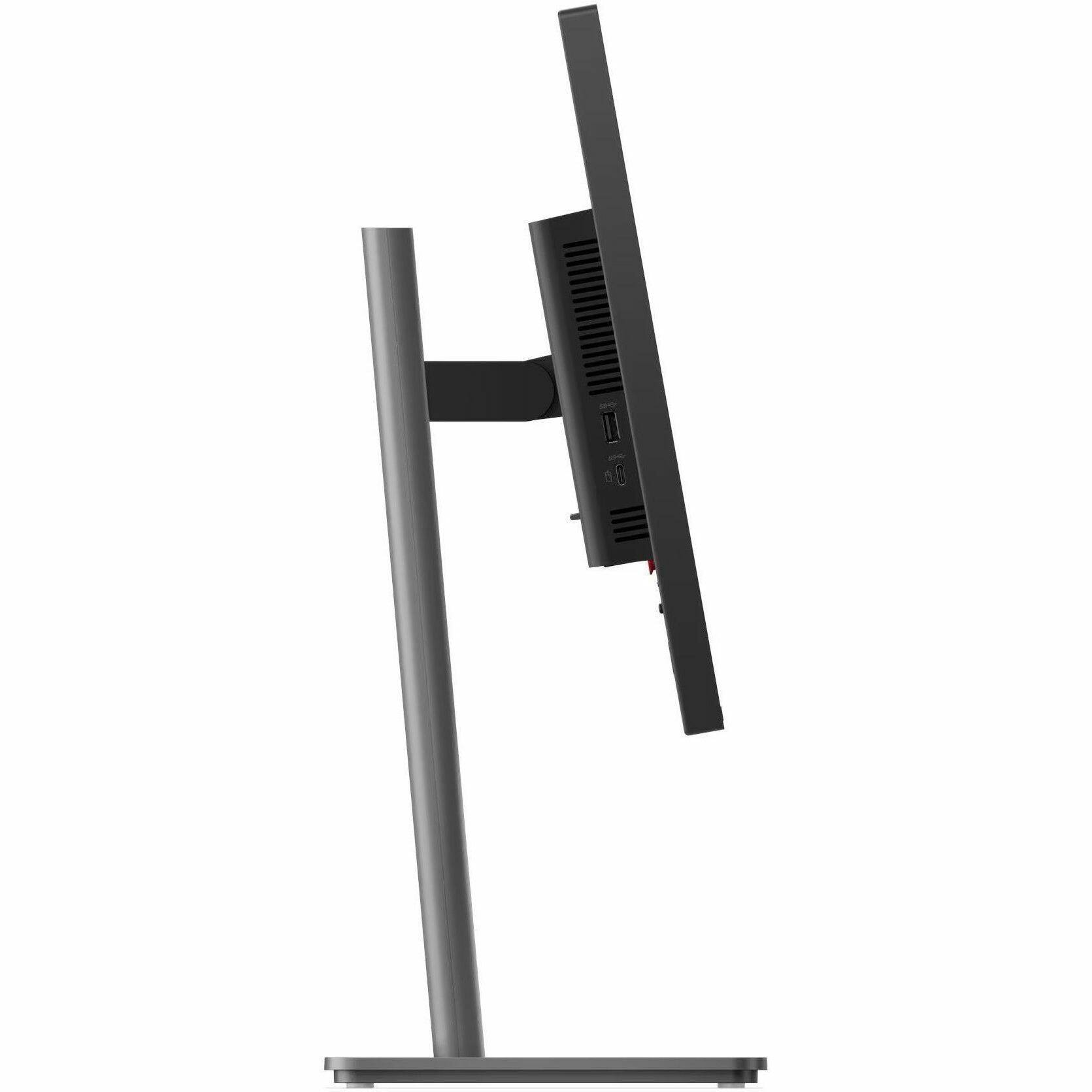 Alt View 1. Lenovo - Lenovo ThinkVision P24Q-40 24" Class WQHD LED Monitor - 16:9 - Raven Black - 23.8" Viewable - In-plane Switching (IPS) - Black.