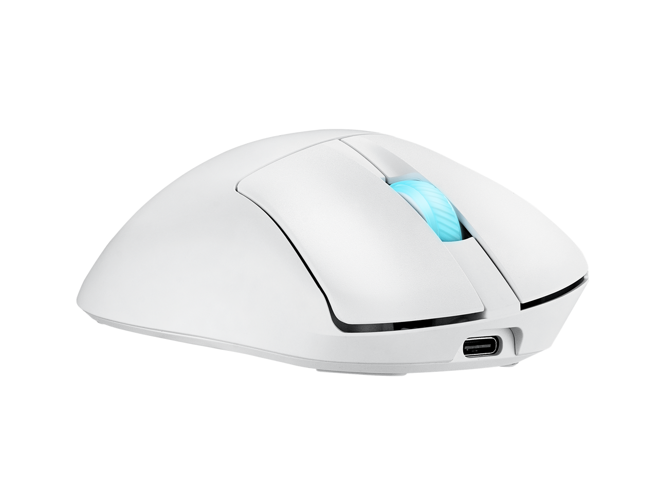 Alt View 2. ASUS - ASUS ROG Keris II Wireless Gaming Mouse, 64g, 42K DPI, ROG Switches, SpeedNova Wireless, Bluetooth - Moonlight White - Moonllight White.