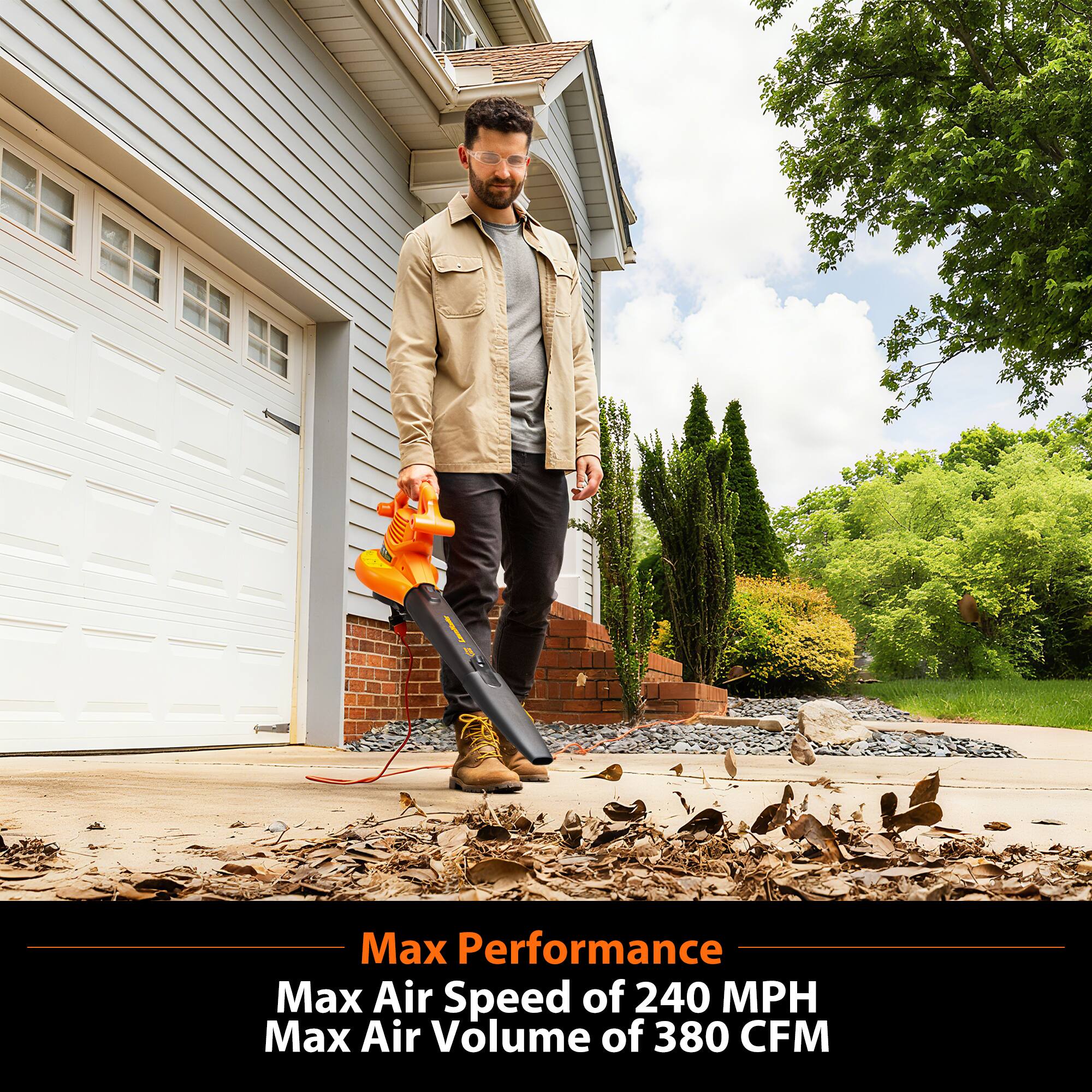 Max Performance  
Max Air Speed of 240 MPH  
Max Air Volume of 380 CFM