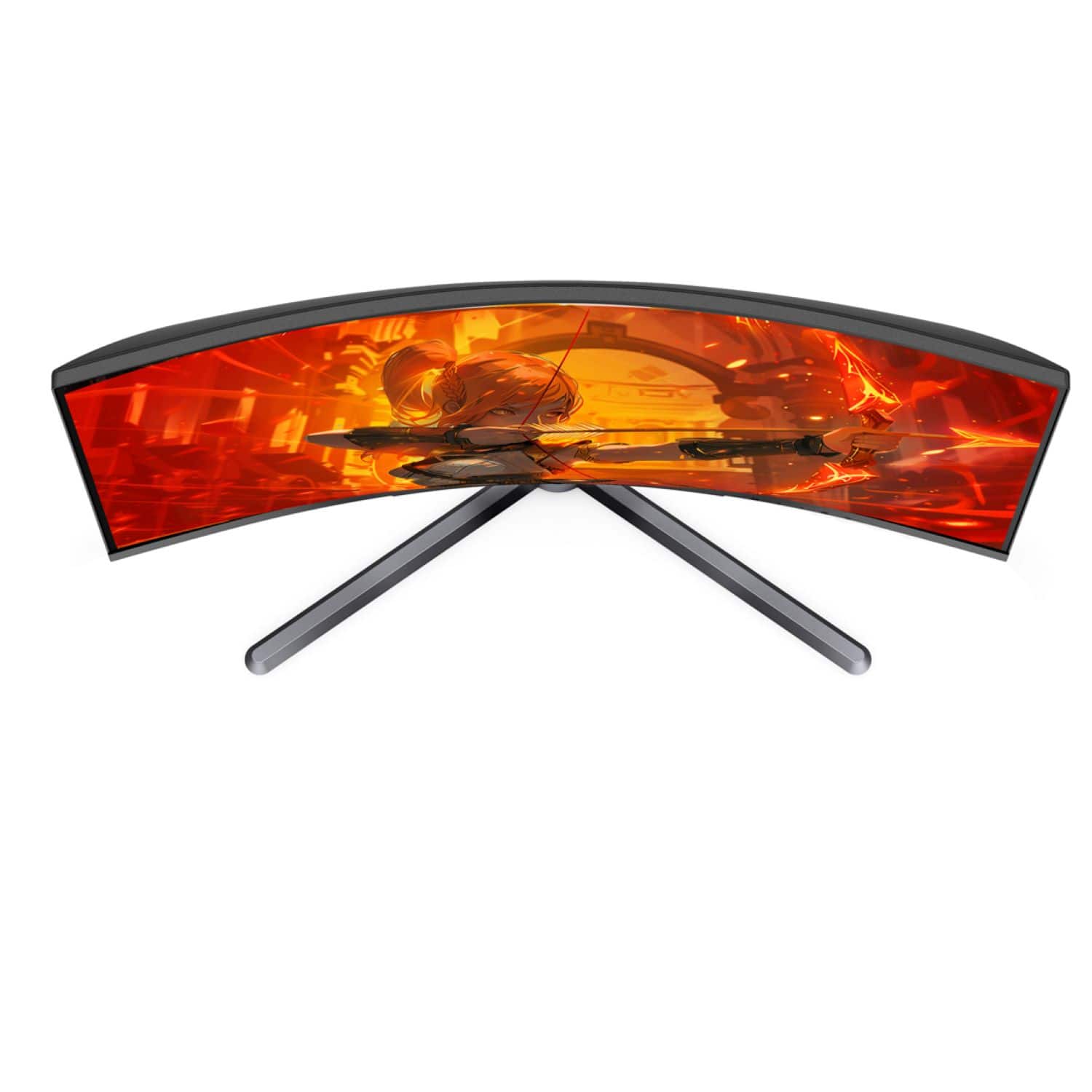Alt View 14. AOC - CQ32G3SE 32" LCD Curved QHD FreeSync Premium Monitor - Black/Red.