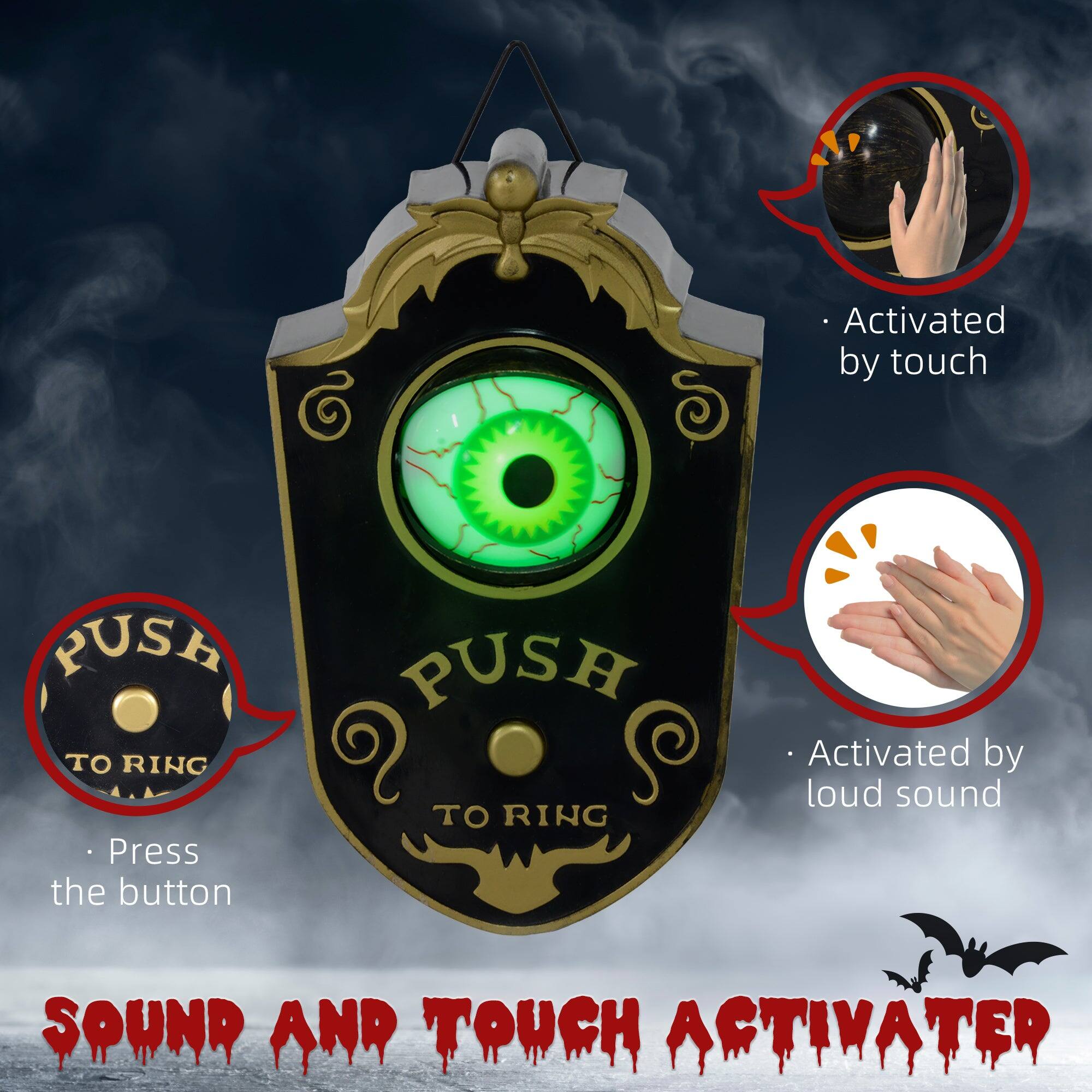 - Activated by touch
- Press the button
- Activated by loud sound

SOUND AND TOUCH ACTIVATER