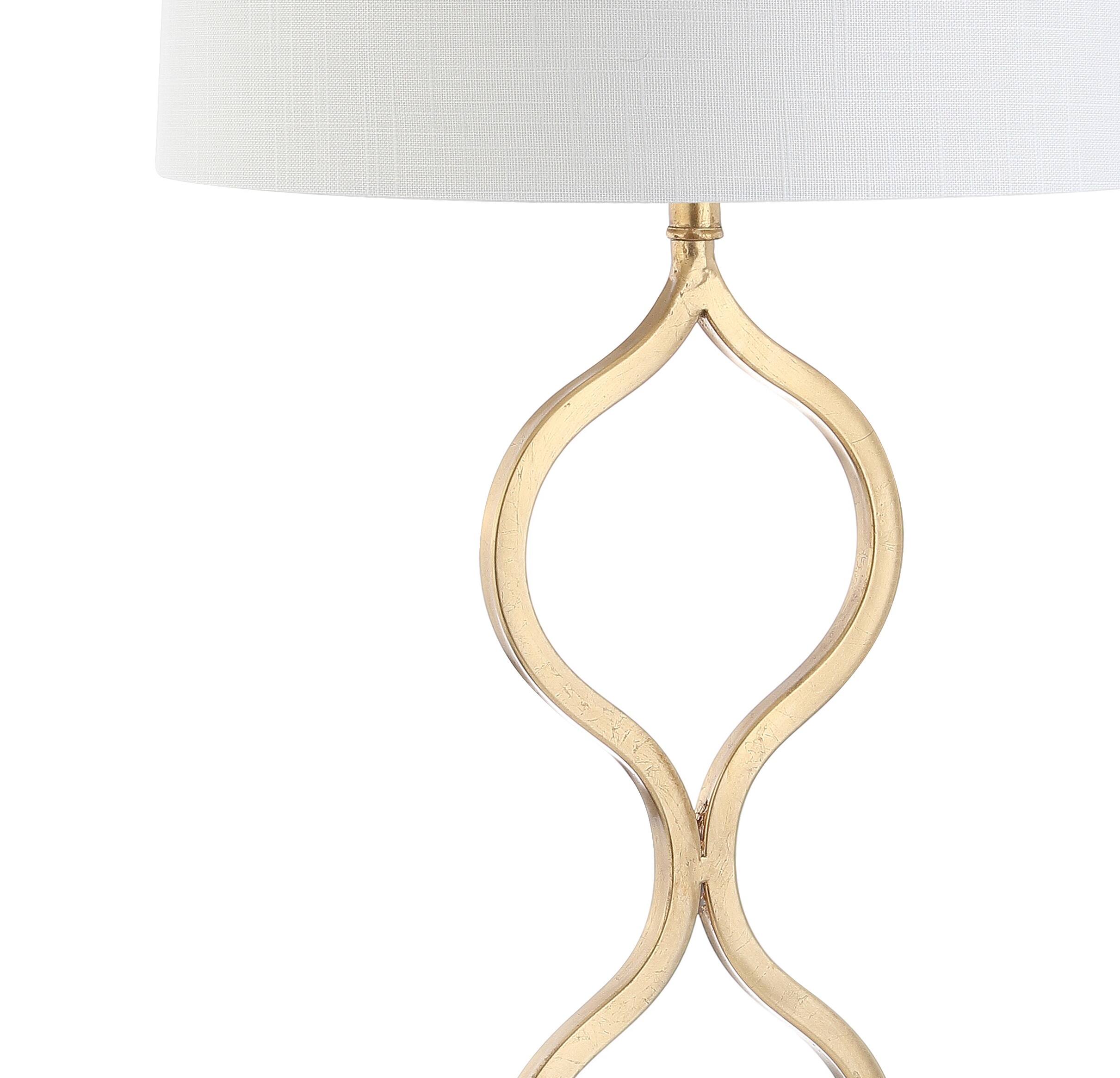 Alt View 6. Jonathan Y - Levi 31.5" Metal/Crystal LED Table Lamp, Gold Painting - Gold Painting.