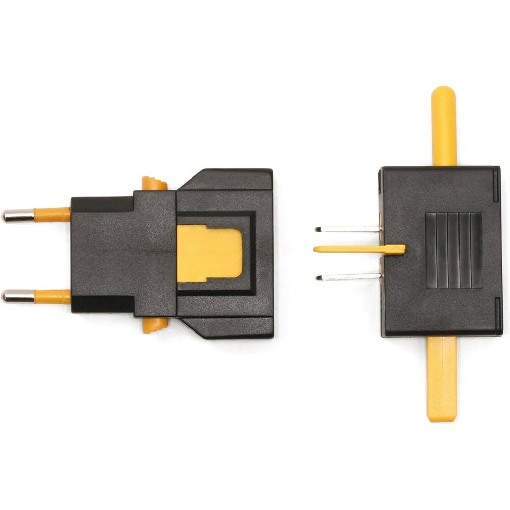 Front. Schertz - UL03-A Universal Travel Adapter – Compact Multi-Country Plug, Black - Black.