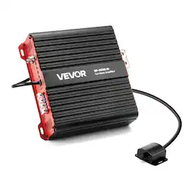 VEVOR - Monoblock Car Amplifier, 3000W RMS MAX, 1/2/4 Ohm Stable, 1-Channel Class D Car Audio Amplifier with Remote Subwoofer - Black;Red