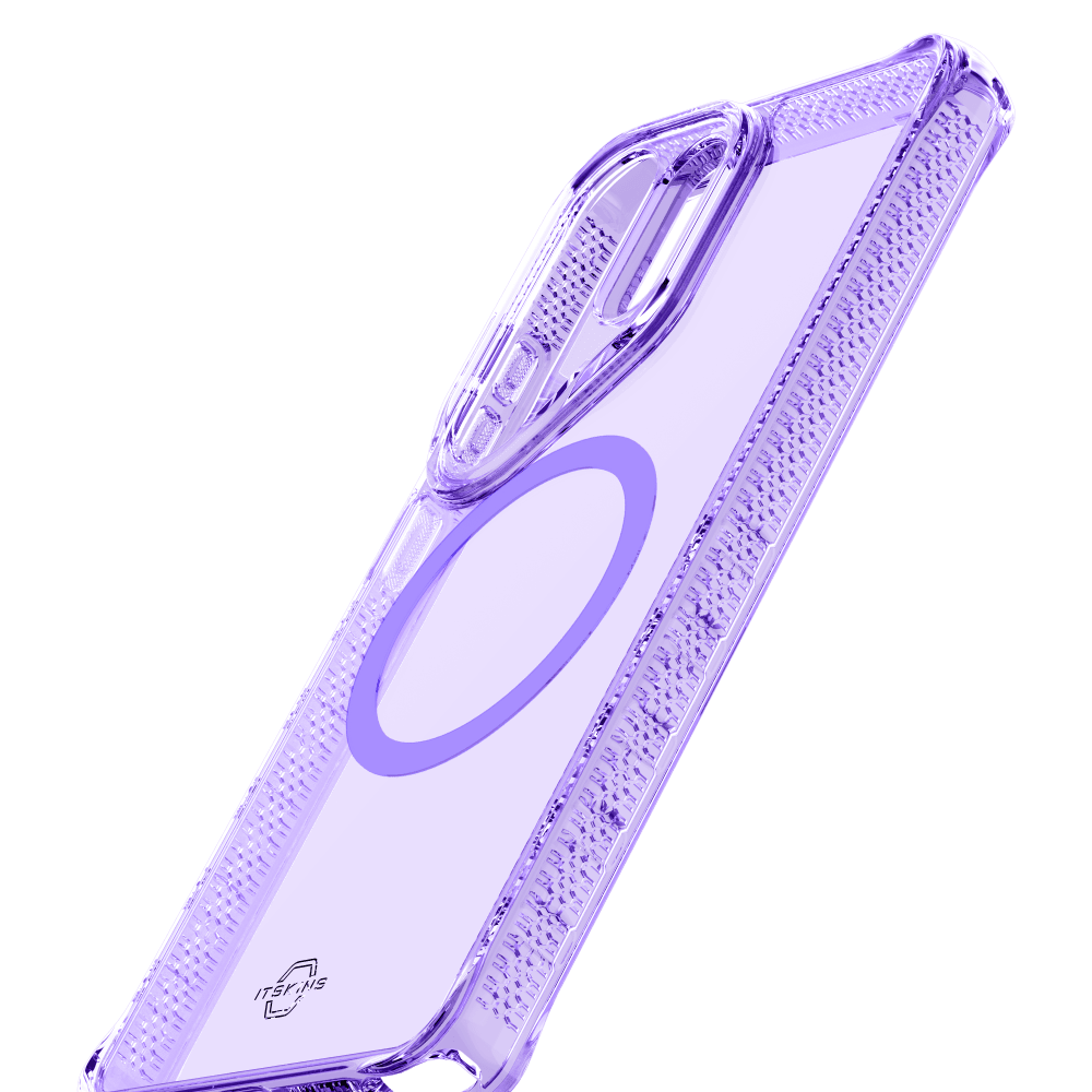 Alt View 5. Itskins - HYBRID R // CLEAR MagSafe Case for Samsung Galaxy S26 Ultra - Light Purple.