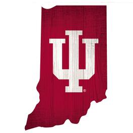 Fan Creations - Indiana Hoosiers 12" Logo State Sign - Multicolor