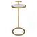 Left. Simpli Home - Brook C Side Table - White/Gold.