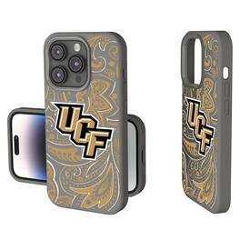Keyscaper - NCAA - UCF Knights Paisley iPhone Soft Touch Case - 15 - Gray