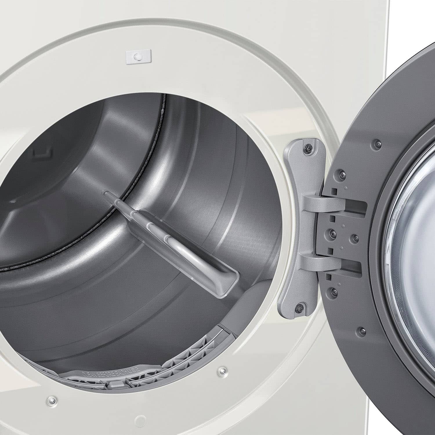 Alt View 16. Samsung - 7.6 cu. ft. Bespoke AI Ultra Capacity Front Load Gas Dryer with AI Home - Ivory.