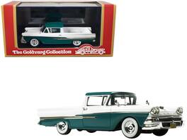 Goldvarg Collection - 1958 Ford Ranchero Gulfstream with Blue Interior Limited Edition to 180 pieces Worldwide 1/43 Model Car - Blue and White