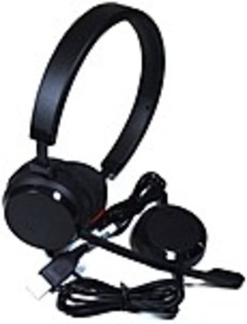 Jabra - Evolve 20 UC Stereo - Stereo - USB, Mini-phone - Wired - Over-the-head - Binaural - Supra-aural - Noise Cancelling Micro - Black