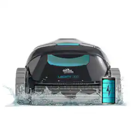 Dolphin - Liberty 200 Cordless Robotic Pool Vacuum Cleaner, Magnetic Charging, Wall Climbing, Ideal for Pools up to 33 FT