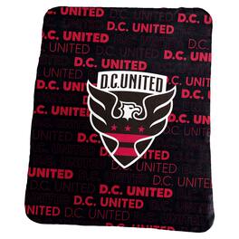 Logo Brands - D.C. United 50'' x 60'' Classic Fleece Blanket - Black