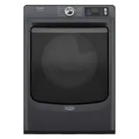 Maytag - 7.4 Cu. Ft. Smart Electric Dryer with Steam and Pet Pro System - Midnight Steel - Front_Zoom