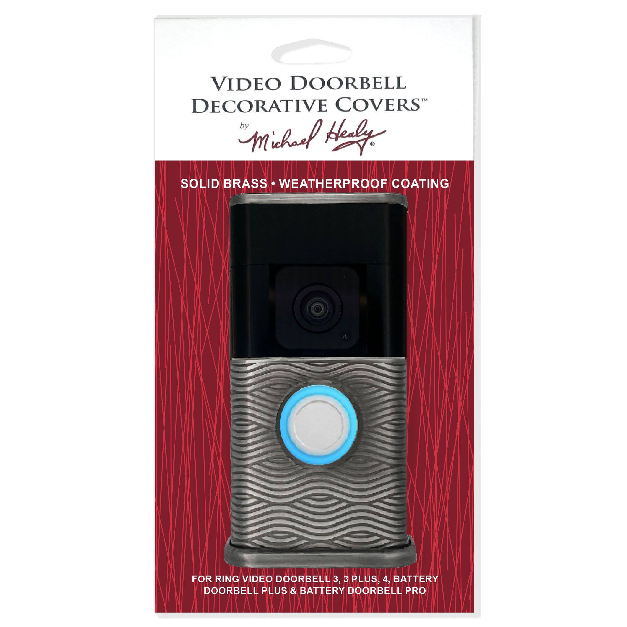 VIDEO DOORBELL DECORATIVE COVERS by Michael Hely

SOLID BRASS WEATHERPROOF COATING

FOR RING VIDEO DOORBELL 3, 3 PLUS, 4, BATTERY DOORBELL PLUS & BATTERY DOORBELL PRO