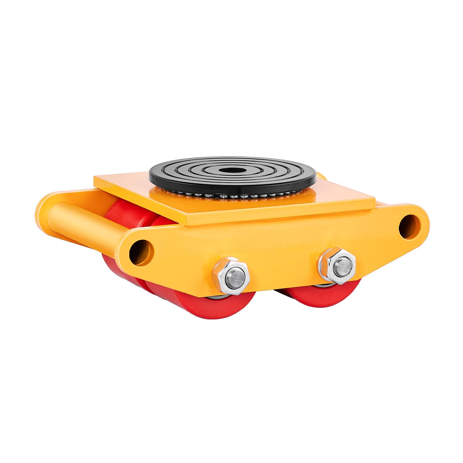 Alt View 5. VEVOR - Machine Skate, 6T Machinery Skate Dolly, 13228 lbs Machinery Moving Skate, Machinery Mover Skate - Yellow.