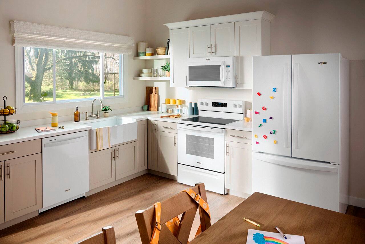 Alt View 15. Whirlpool - 1.7 Cu. Ft. Over-the-Range Microwave with 1000-Watts Cooking Power - White.