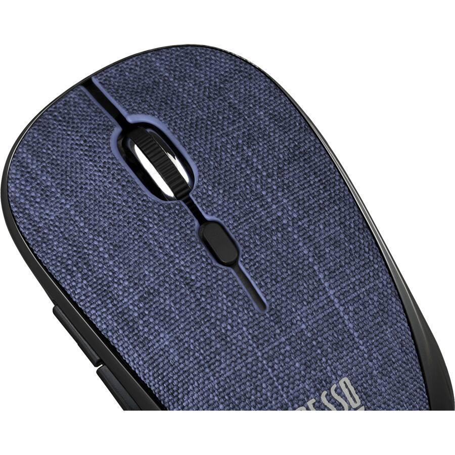 Alt View 7. Adesso - Adesso iMouse S80L - Wireless Fabric Optical Mini Mouse (Blue) - Optical - Wireless - Radio Frequency - 2.40 GHz - Blue - Blue.