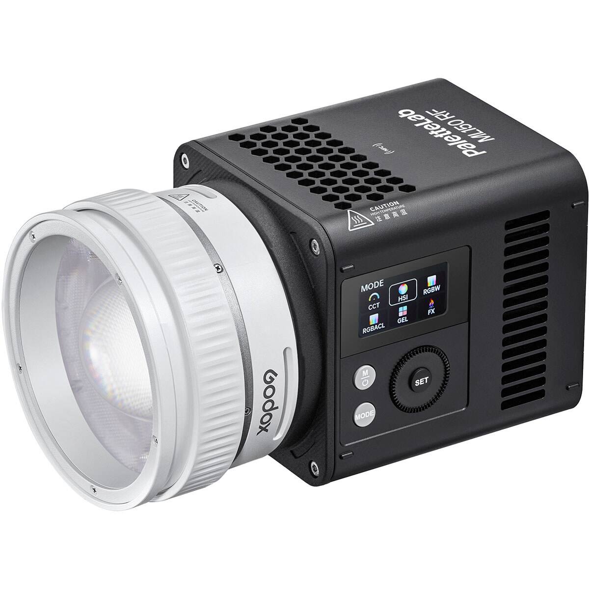 RF Palettelab MLI50 Pa  
CAUTION  
RM  
s a m  
A x  
Godox  
MODE  
RGBW  
HSI  
CCT  
FX  
GEL  
ROBACL  
M  
O  
SET  
MODE
