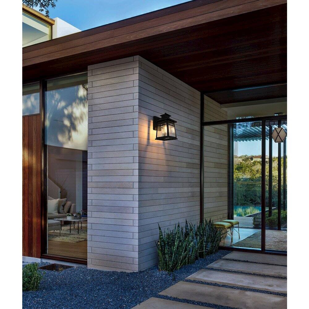 Alt View 4. Elegant Lighting - Bambrey 7 inch Outdoor Pendant in Black - Black.